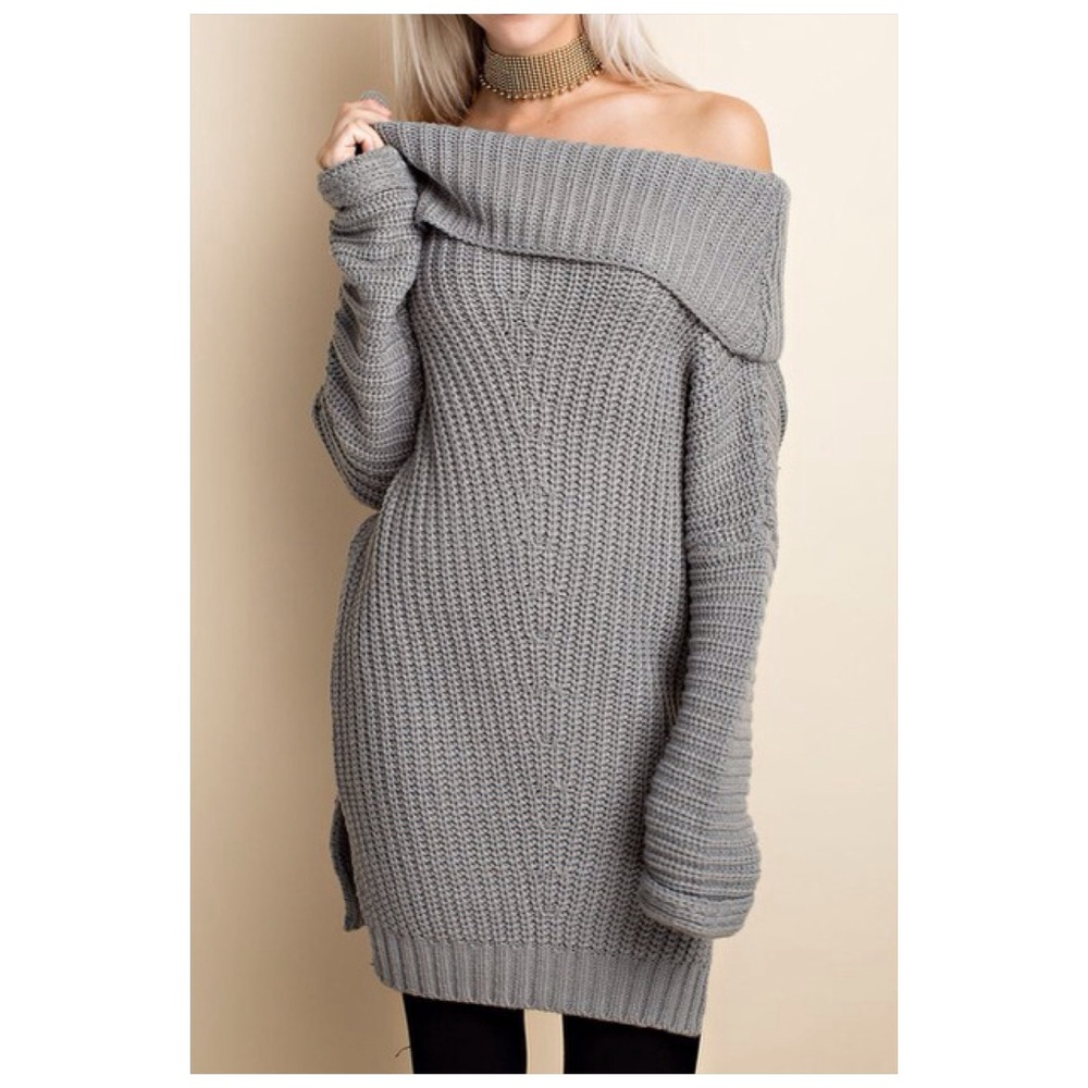 Heather Grey Sweater - Picture 7 of 8